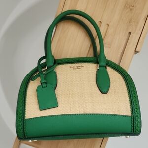 Kate Spade Green and Tan/Cream Women's Bag